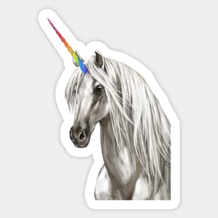 Unicorn in Black Sticker